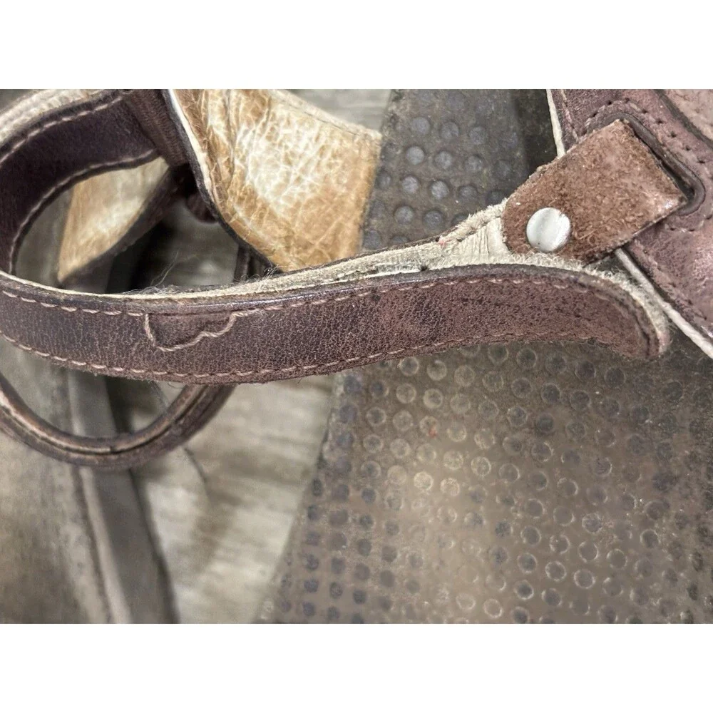 Merrell Dahlia Comfort Sandals Womens 8 Brown Leather Coffee Bean Walking